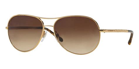 burberry women's be3082 sunglasses gold|BURBERRY BE3082.